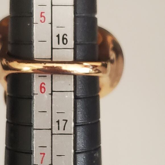 Swarovski Ring Rose Gold Pave and Faceted Crystals Size 52 US 5 1/2 Modern Bling - Picture 6 of 12